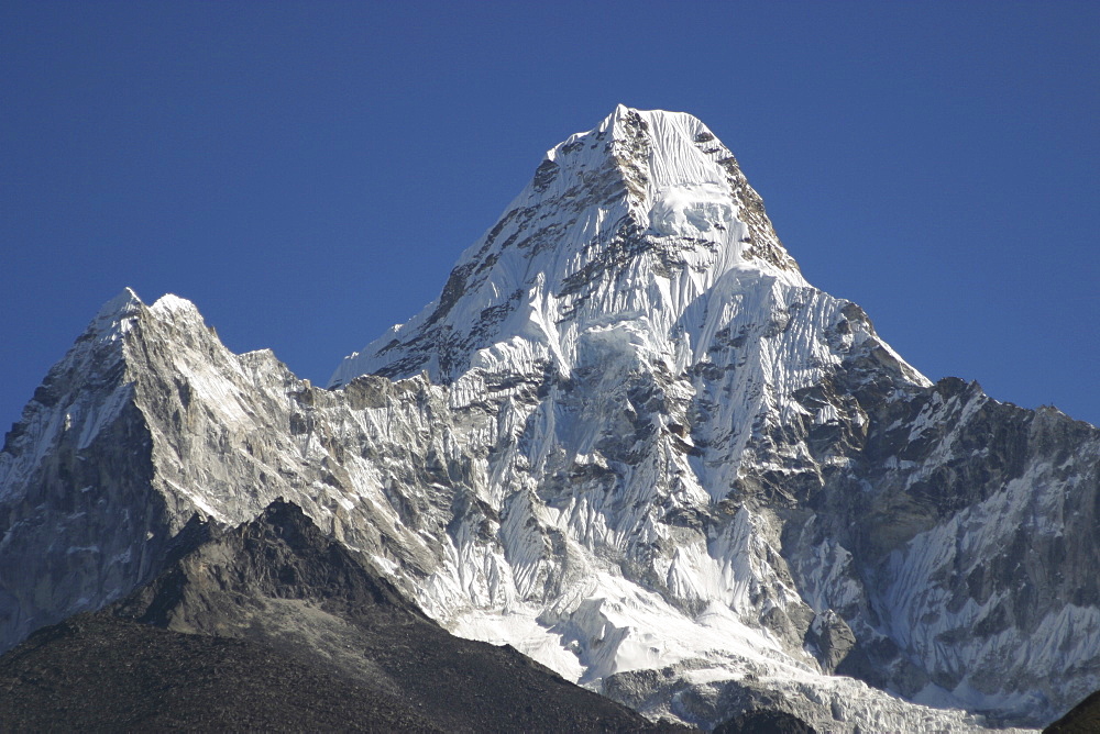 Ama Dablam. Mountains of Nepal, from Everest Trail.