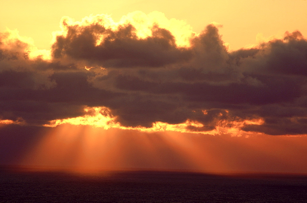 clouds over north atlantic: from st kilda, scotland