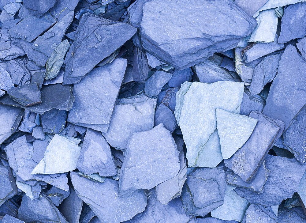 Slate fragments, Aberfoyle, Scotland