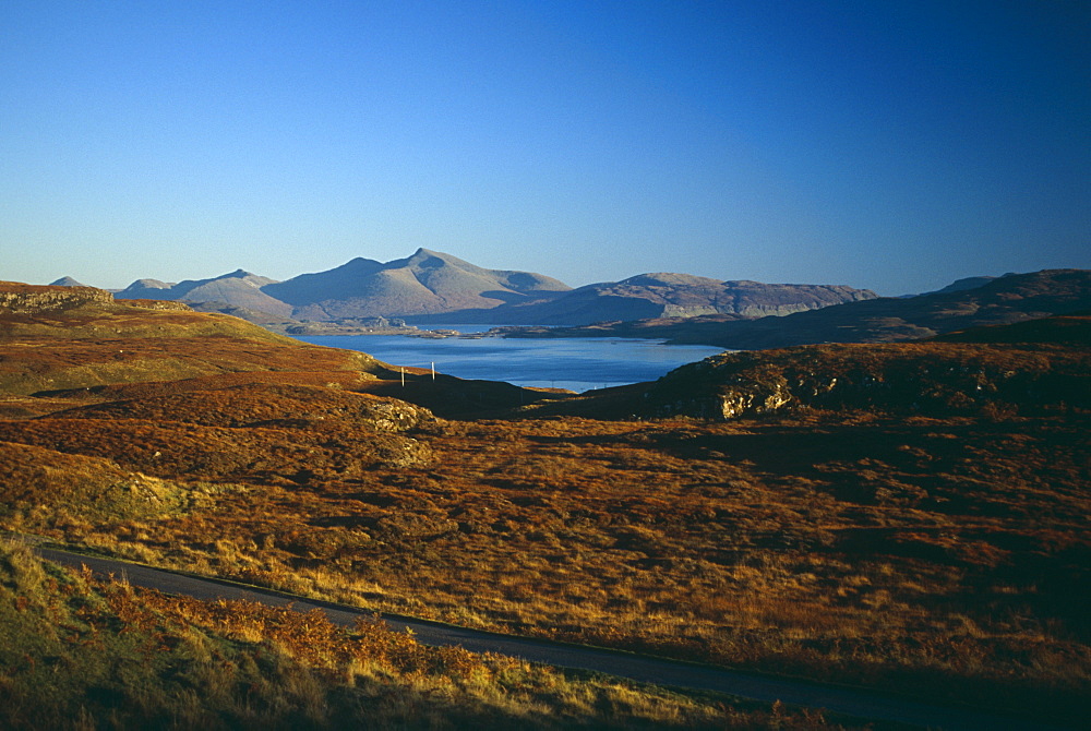 View of Ulva Ferry and Ben More, Isle of Mull. Hebrides, Scotland 