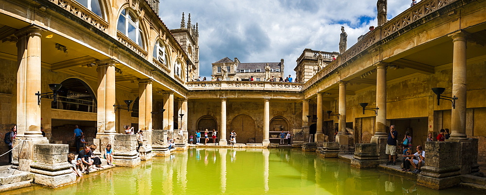 Roman Baths, UNESCO World Heritage Site, Bath, Avon and Somerset, England, United Kingdom, Europe