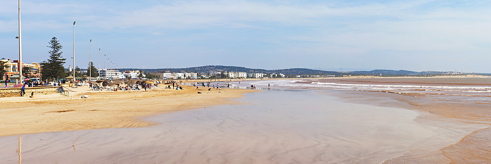 Essaouira beach on the Atlantic coast of Morocco, North Africa, Africa 