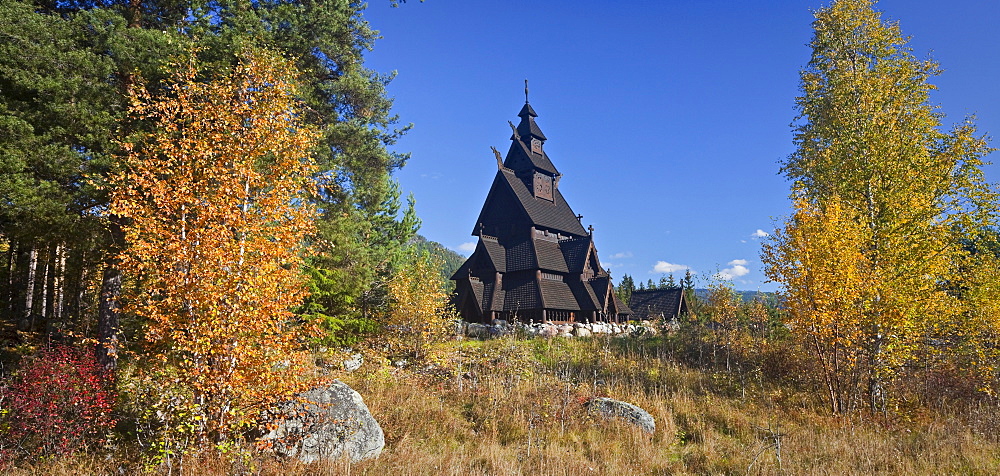 Replica of the Gol stave church, Norwegian Museum of Cultural History, Bygdoy, Norway