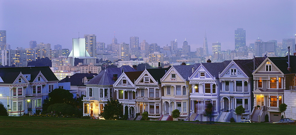 Cityscape from Alamo Square, Skyline, San Francisco, California, USA