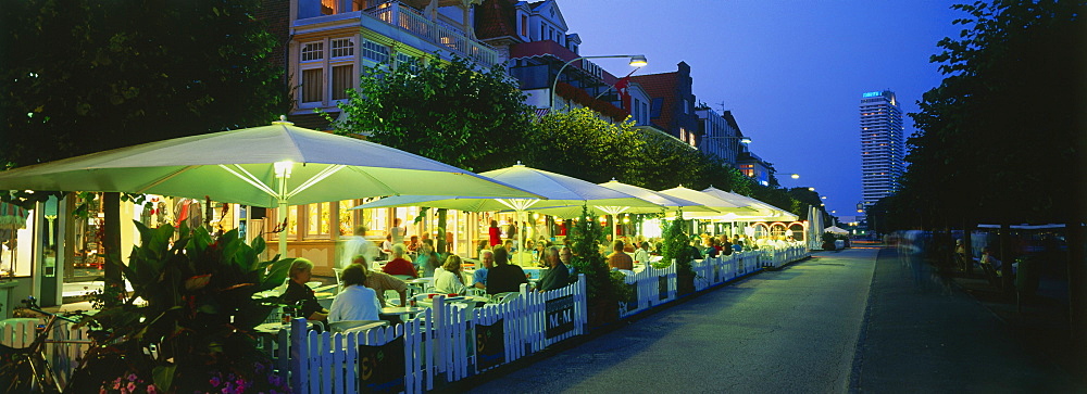 Restaurants, Travemuende, Schleswig Holstein, Germany, Europe