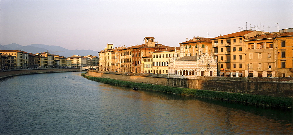 Gothic church Santa Maria della Spina, Arno river, Pisa, Tuscany, Italy