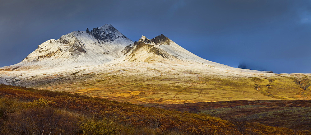 Kristinartindar, an eroded volcanic mountain, Skaftafell, East Iceland, Iceland