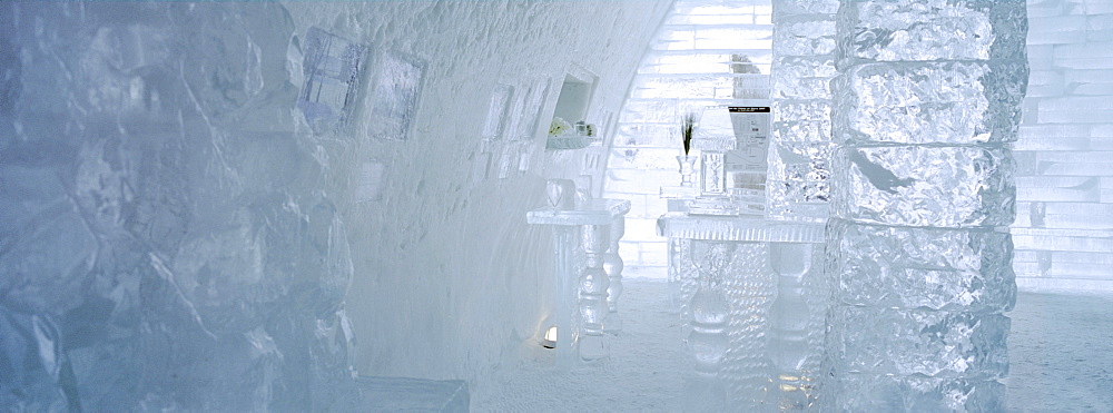 Interior of Ice Hotel, Quebec City, Quebec