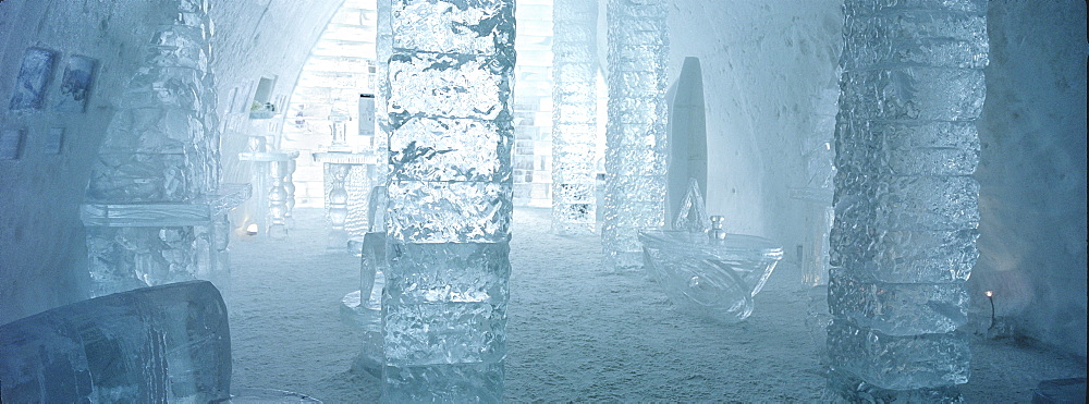 Interior of Ice Hotel, Quebec City, Quebec