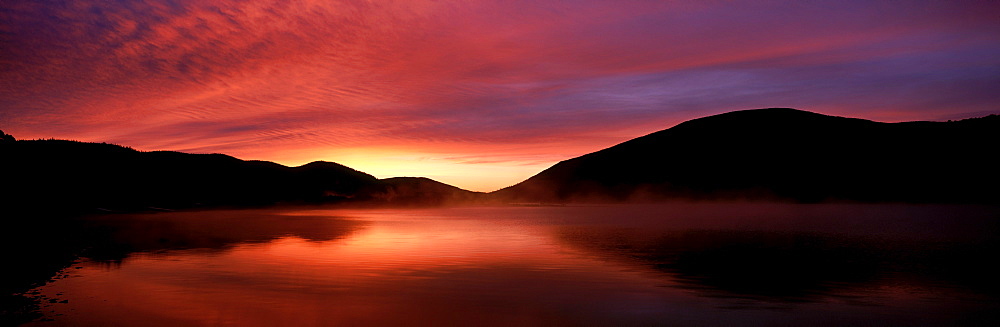 Sunrise on Mount Carleton Provincial Park and Bathurst Lake, New Brunswick.