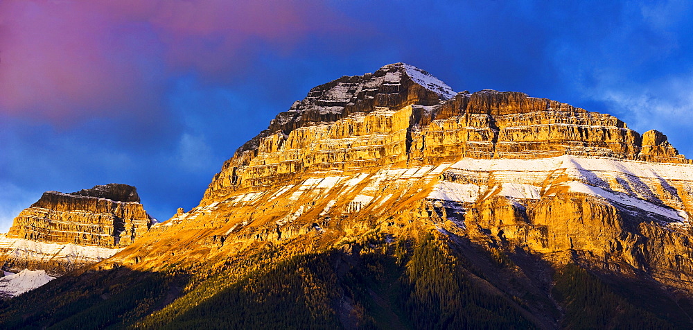 Pilot Mountain at sunrise, Banff National Park, Alberta