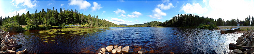 360 view panorama, Mont-Tremblant, Quebec