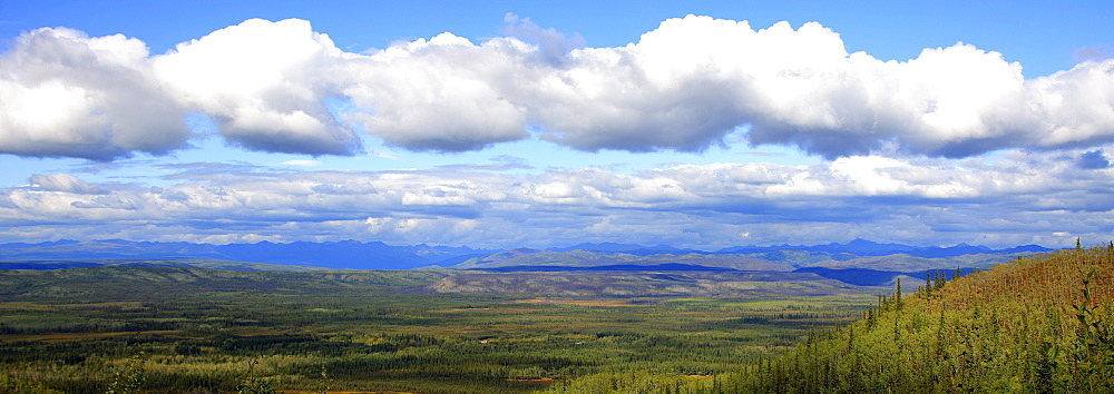 Late afternoon sun over the Tintina Trench near the Dempster Highway, Yukon