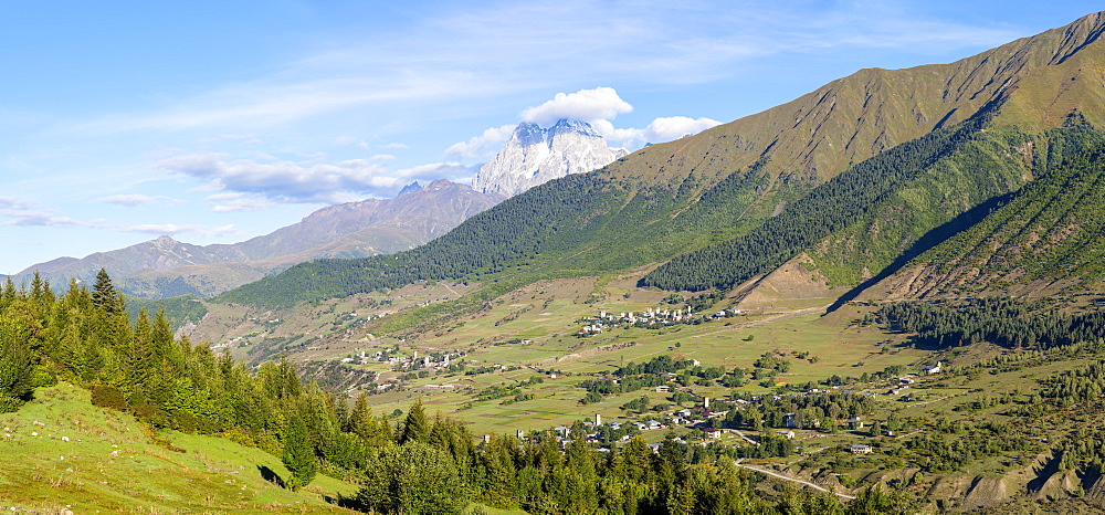 Mulhaki Mountain village, Mestia, Svaneti region, Georgia, Central Asia, Asia