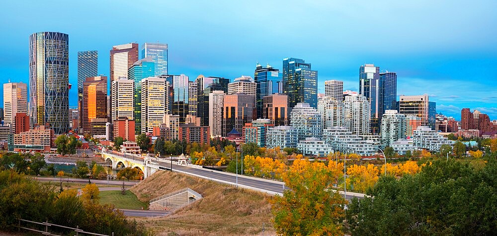 Calgary cityscape, Calgary, Alberta, Canada, North America