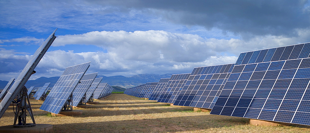 Solar panels in Northern Spain