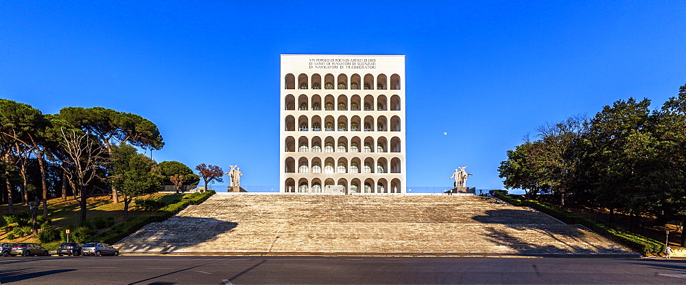 Palazzo della Civilte Italiana, EUR district, Rome, Lazio, Italy, Europe