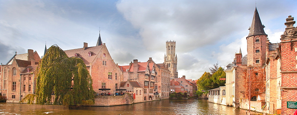 Rosary Quay, Bruges, UNESCO World Heritage Site, Flemish Region, West Flanders, Belgium