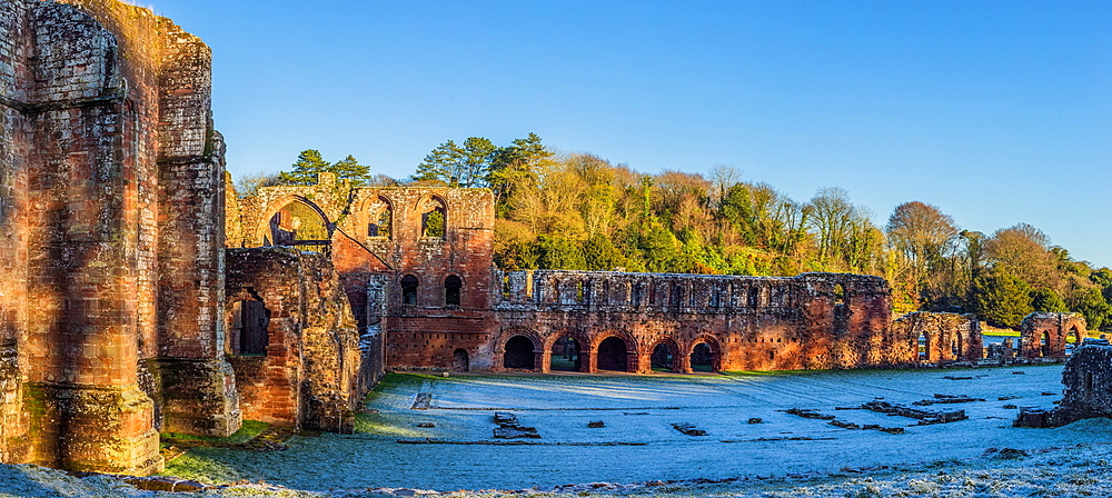 Late evening sunshine from Furness Abbey, Barrow In Furness, Furness Peninsula a hidden gem from Cumbria, England, United Kingdom, Europe