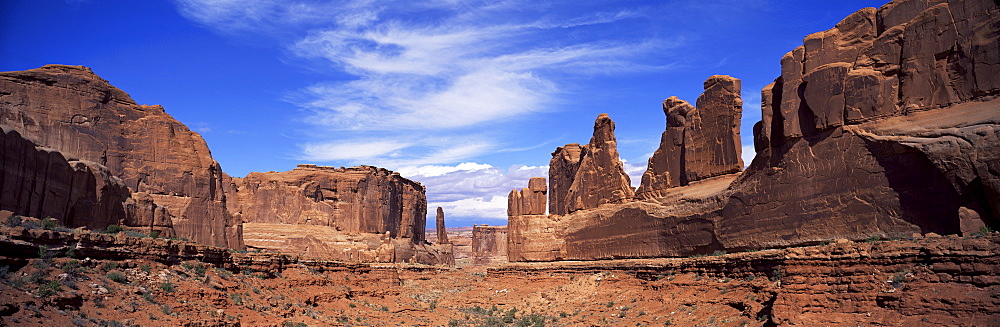 Park Avenue, Arches National Park, Moab, Utah, United States of America (U.S.A.), North America