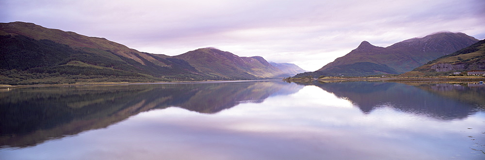 Loch Levan, Glencoe village, near Fort William, Highland region, Scotland, United Kingdom, Europe