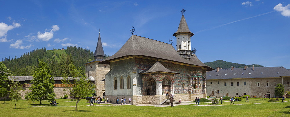 Suchevitsa (Sucevita) Monastery, Saxon painted Church, founded 1582, Orthodox Christian, UNESCO World Heritage Site, Suchevitsa, Bukovina, Romania, Europe