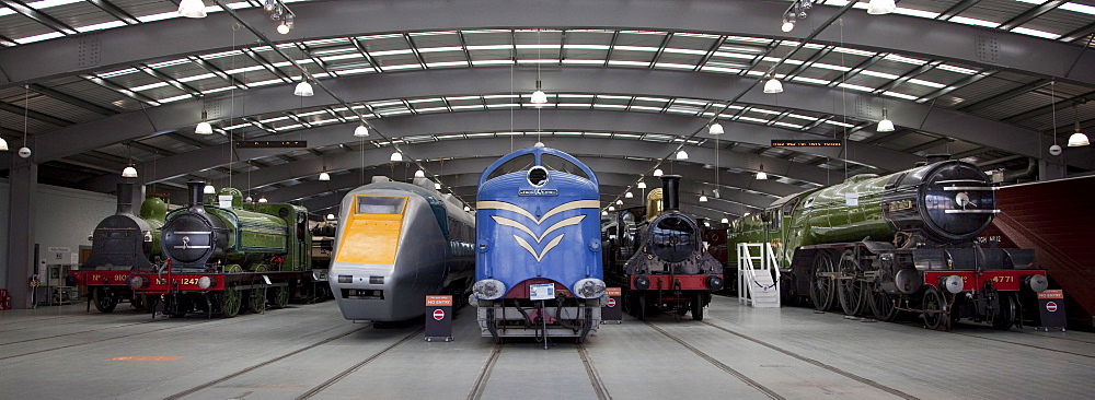 Interior of Locomotion, The National Railway Museum at Shildon, County Durham, England, United Kingdom, Europe