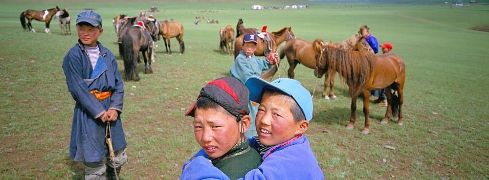 Naadam horse race, Ovorkhangai province, Mongolia, Central Asia, Asia