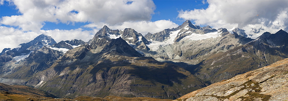 Mountains, Zinalrothorn 4221m, around Gornergrat, Zermatt, Swiss Alps, Switzerland, Europe