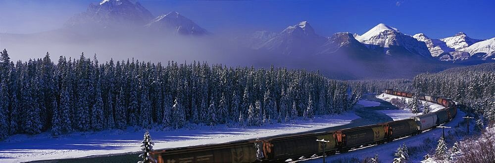 Train Banff National Park Alberta Canada