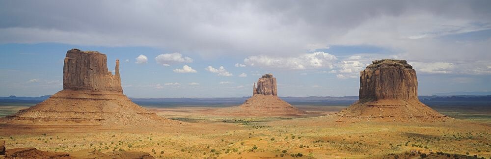 Rock formation in an arid landscape, Monument Valley, Arizona, USA