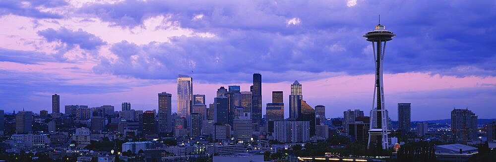 Skyscrapers in a city, Seattle, Washington State, USA