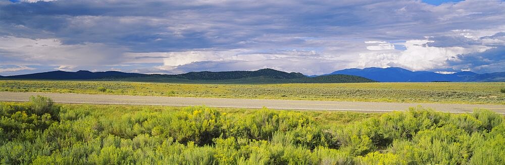 Road on a landscape, Taos, New Mexico, USA