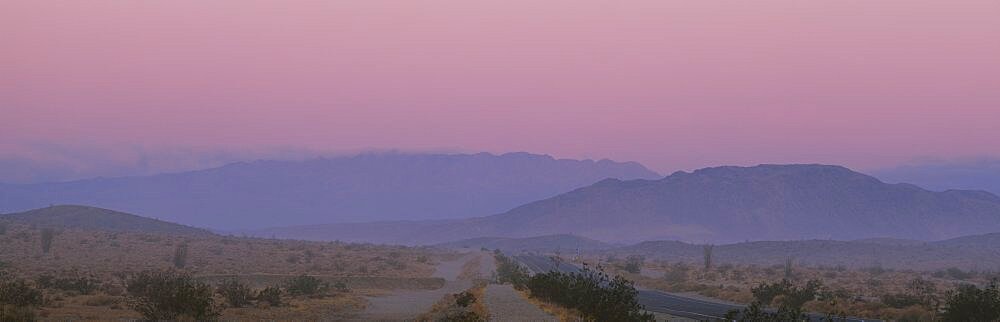 Road passing through a desert, Anza Borrego Desert State Park, California, USA