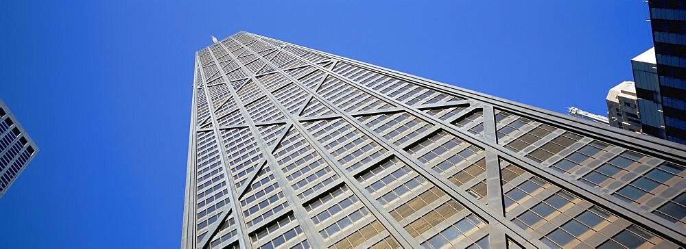 Low angle view of a building, John Hancock Building, Chicago, Illinois, USA