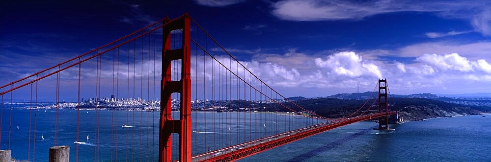 Bridge over a river, Golden Gate Bridge, San Francisco, California, USA