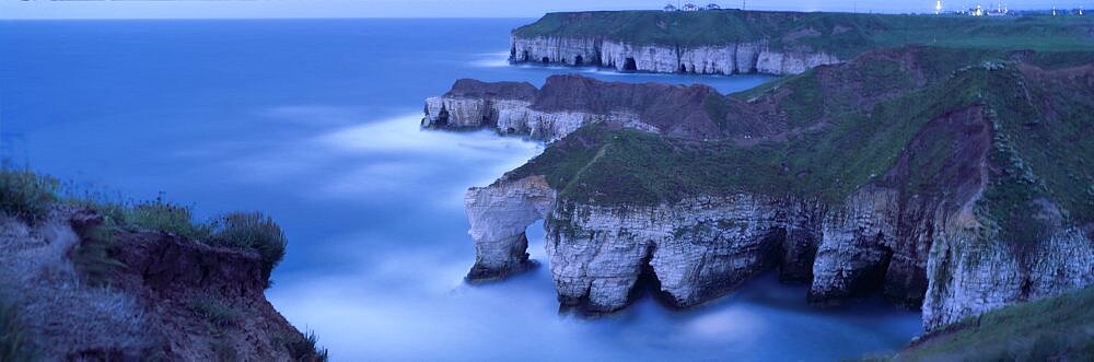 High angle view of a coastline, Durdle Door, East Lulworth, England