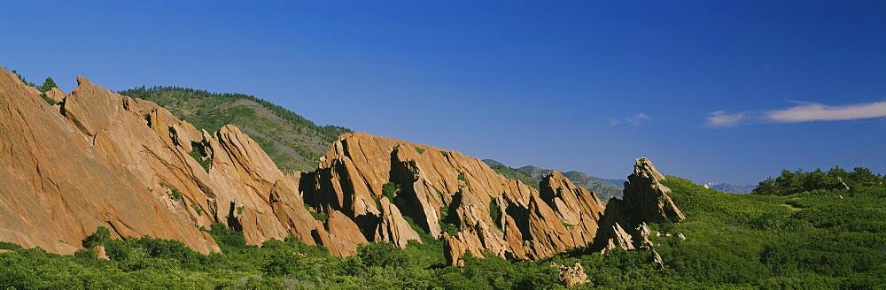 Rock formations on a hillside, Roxborough Park, Colorado, USA