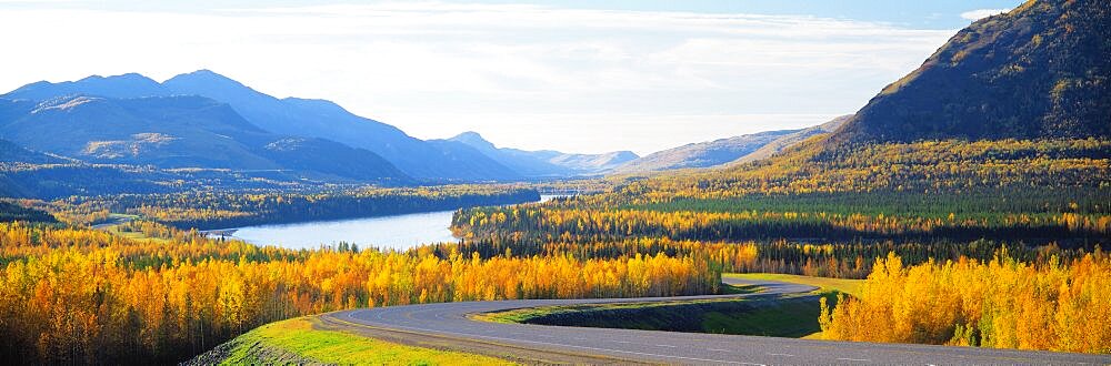 Road Maligne Lake Jasper National Park British Columbia Canada