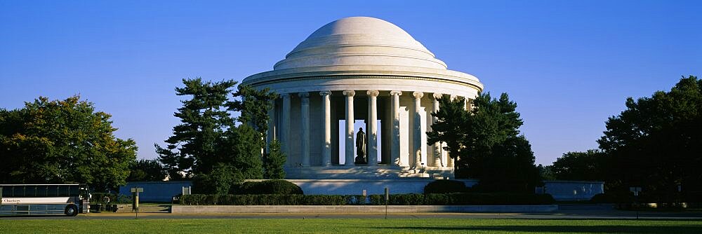 Memorial building in a park, Jefferson Memorial, Washington DC USA