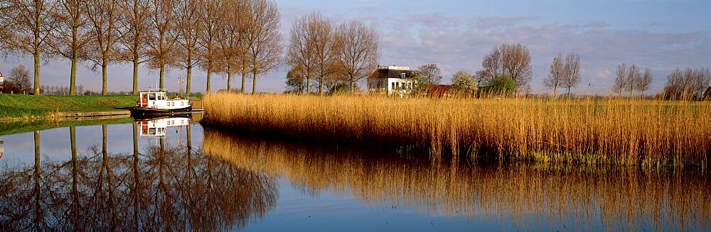 Boat On A Pond, Oudendijk, Holland