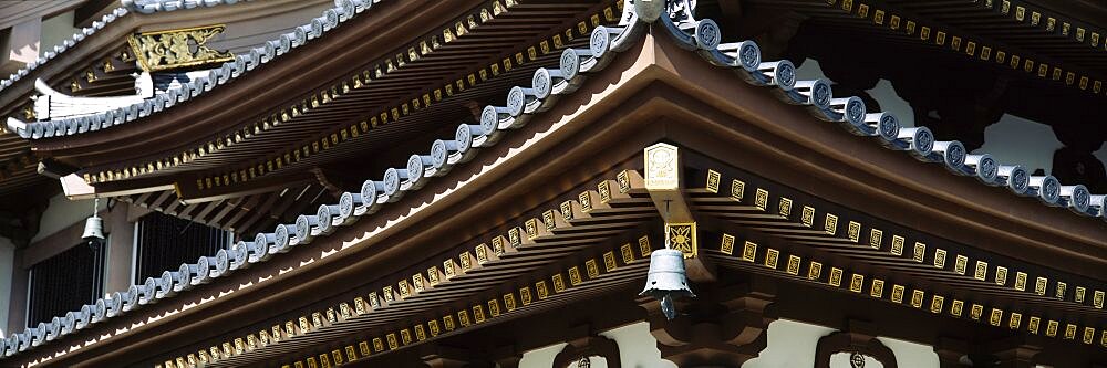 Close-up of a temple, Hase Kannon Temple, Kamakura, Kanagawa Prefecture, Kanto Region, Japan