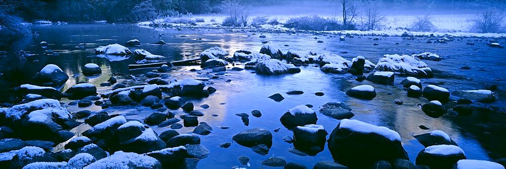 Rocks in a river, Yosemite River, Yosemite National Park, California, USA