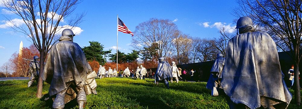 Korean Veterans Memorial Washington DC USA