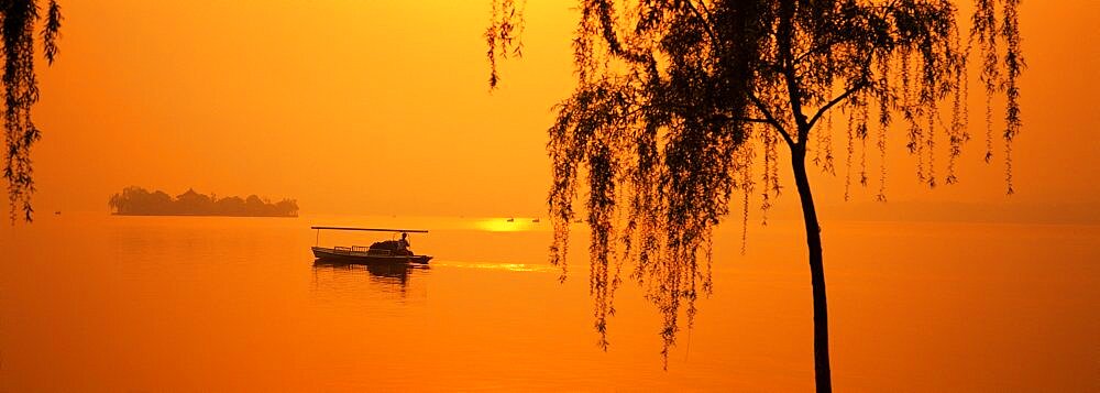 Boat West Lake Hangzhou China