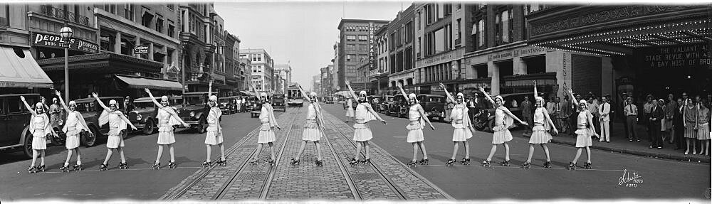 Fox Roller Skating Girls, Washington DC 1929