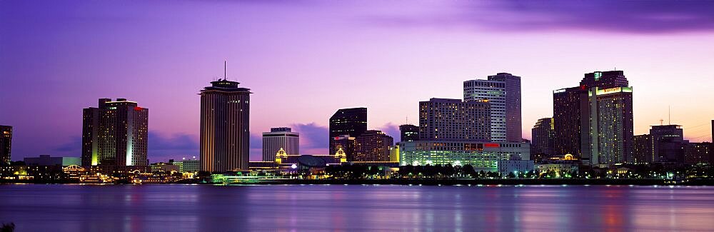 Dusk Skyline New Orleans LA