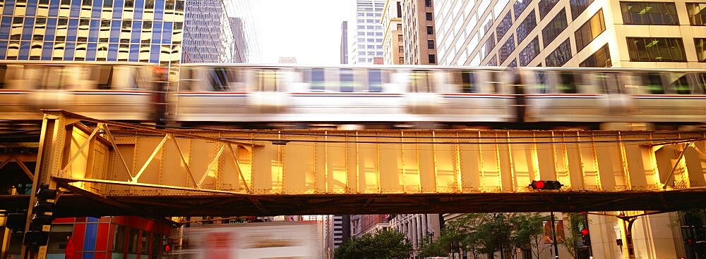 The EL Elevated Train Chicago IL