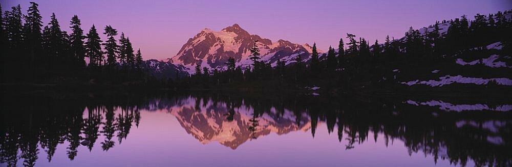 Mount Shuksan Picture Lake WA USA