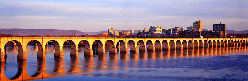 Stone Arch Railroad Bridge Harrisburg PA USA